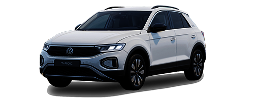 z.B. T-Roc GOAL 1.0 1 TSI OPF 85 kW (116 PS) 6-Gang | Q3 25